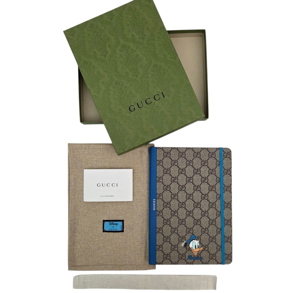Authentic GUCCI x DISNEY Donald Duck GG Supreme Limited Edition Notebook/Journal